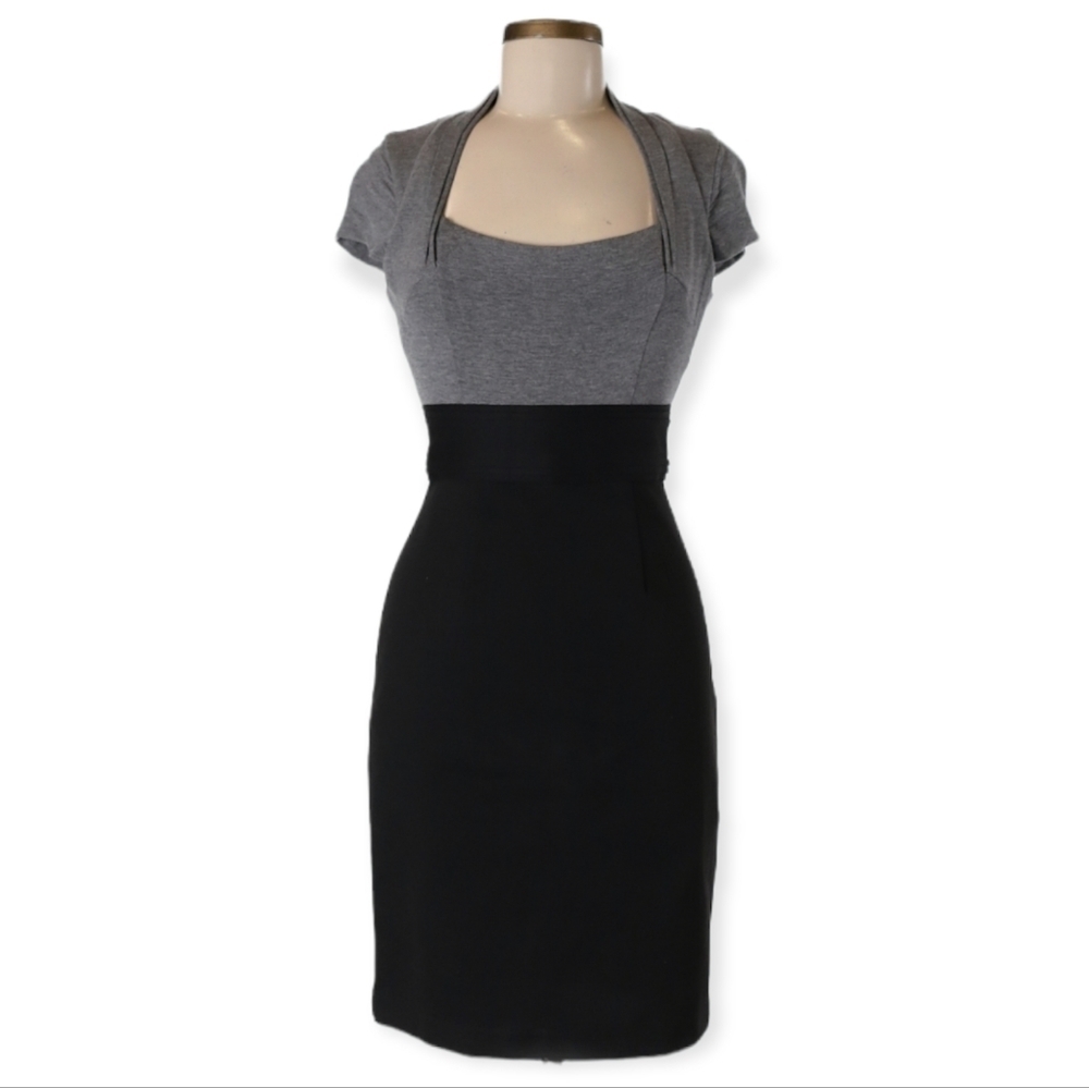 Max and Cleo Black‎ and Gray Bodycon Dress Size 6